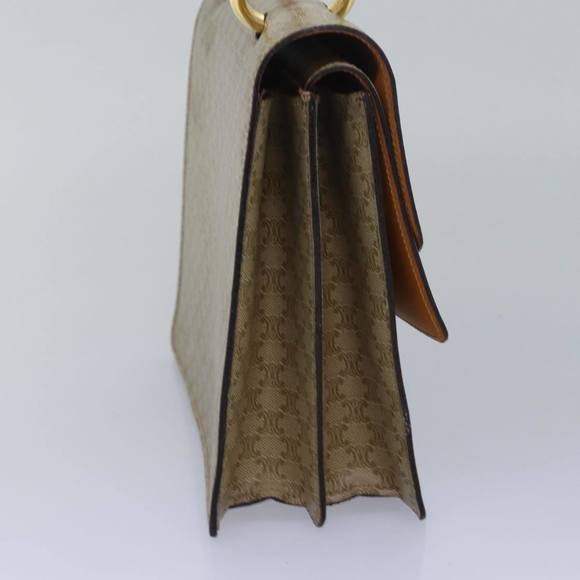 CELINE Macadam Canvas Hand Bag Beige Auth 82559 - Picture 3 of 16